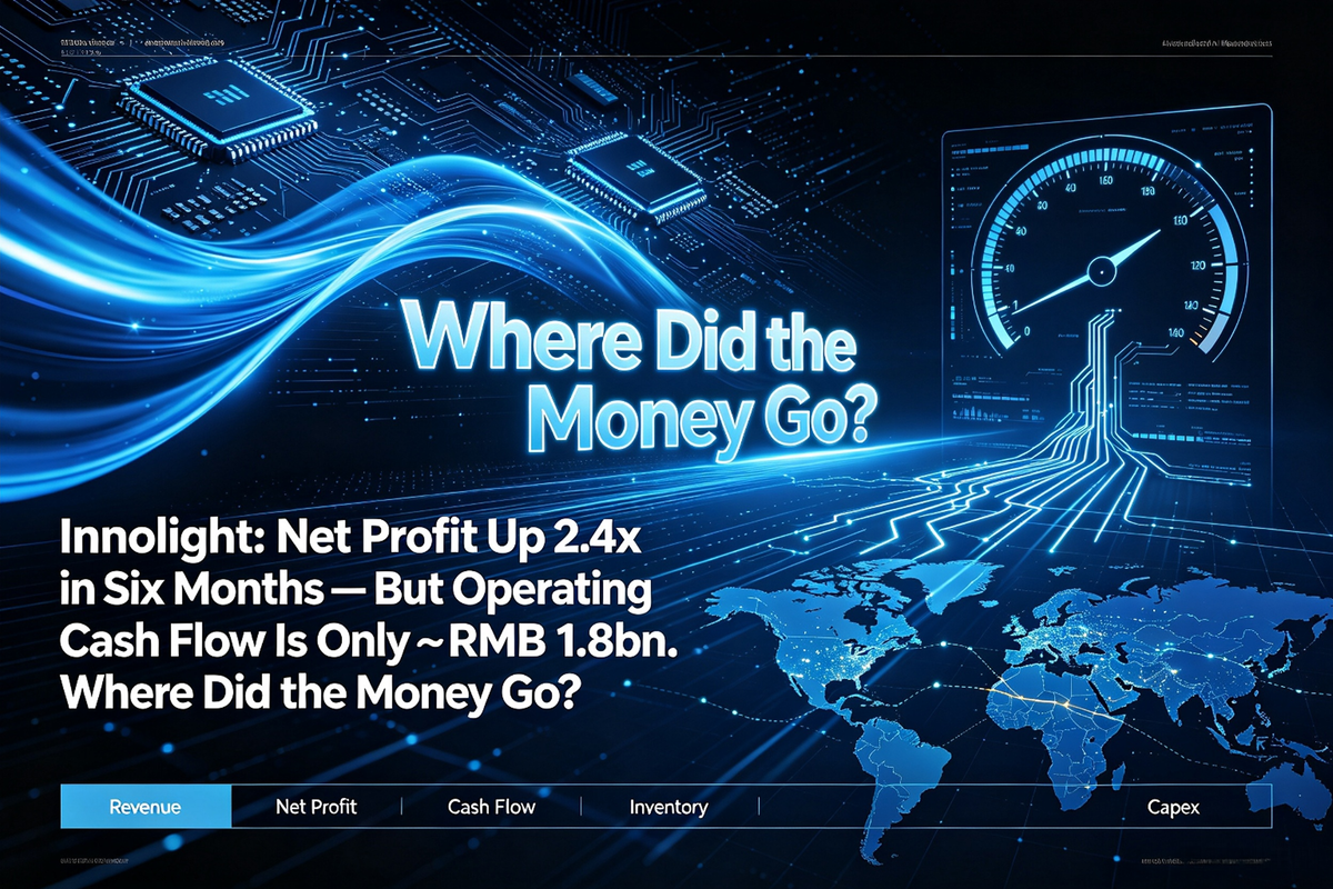 Innolight: Net Profit Up 2.4x in Six Months — But Operating Cash Flow Is Only ~RMB 1.8bn. Where Did the Money Go?
