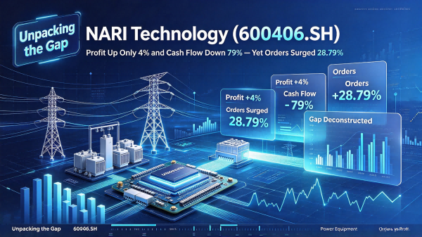 NARI Technology(600406.SH): Profit Up Only 4% and Cash Flow Down 79% — Yet Orders Surged 28.79%