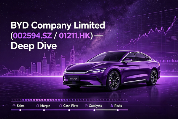 BYD Company Limited (002594.SZ / 01211.HK) — Deep Dive