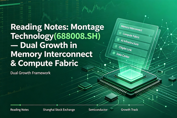 Reading Notes: Montage Technology(688008.SH) — Dual Growth in Memory Interconnect & Compute Fabric