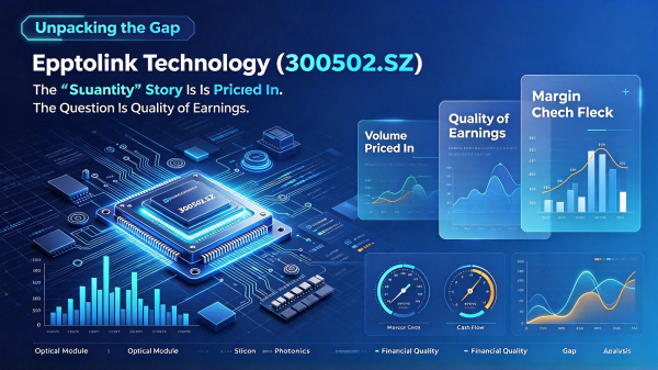 Eoptolink Technology (300502.SZ) The "Quantity" Story Is Priced In. The Question Is Quality of Earnings.