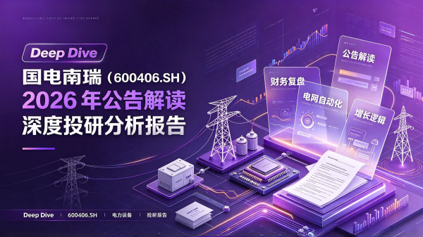 国电南瑞（600406.SH）2026 年公告解读与深度投研分析报告